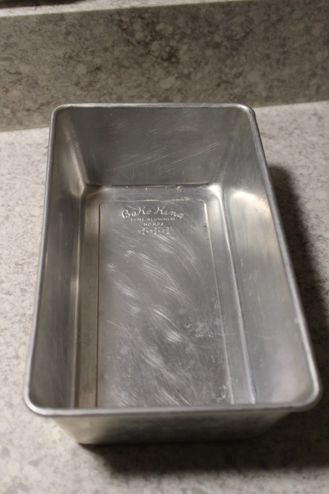Vintage Bake King Pure Aluminum Loaf Pan No. 822