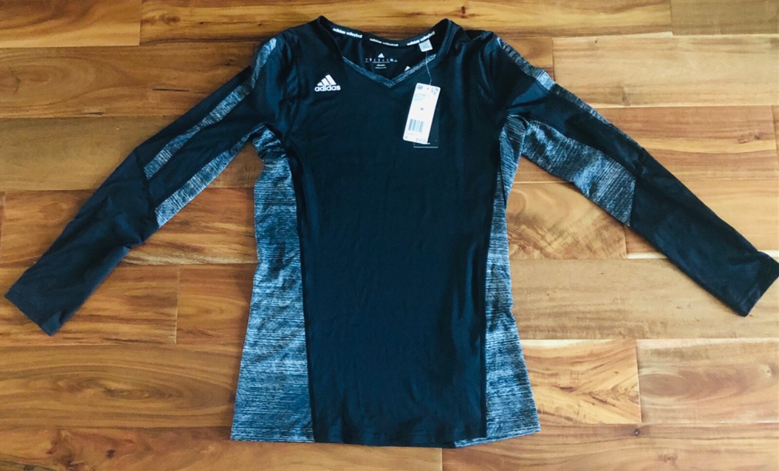 adidas Women's Volleyball Quickset Long Sleeve Jersey Black Size Medium
