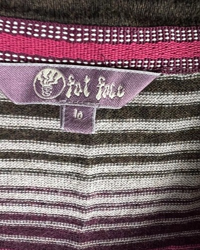 Fat Face Women’s Size 10 Pink Striped Cotton Top Blouse - Picture 3 of 7