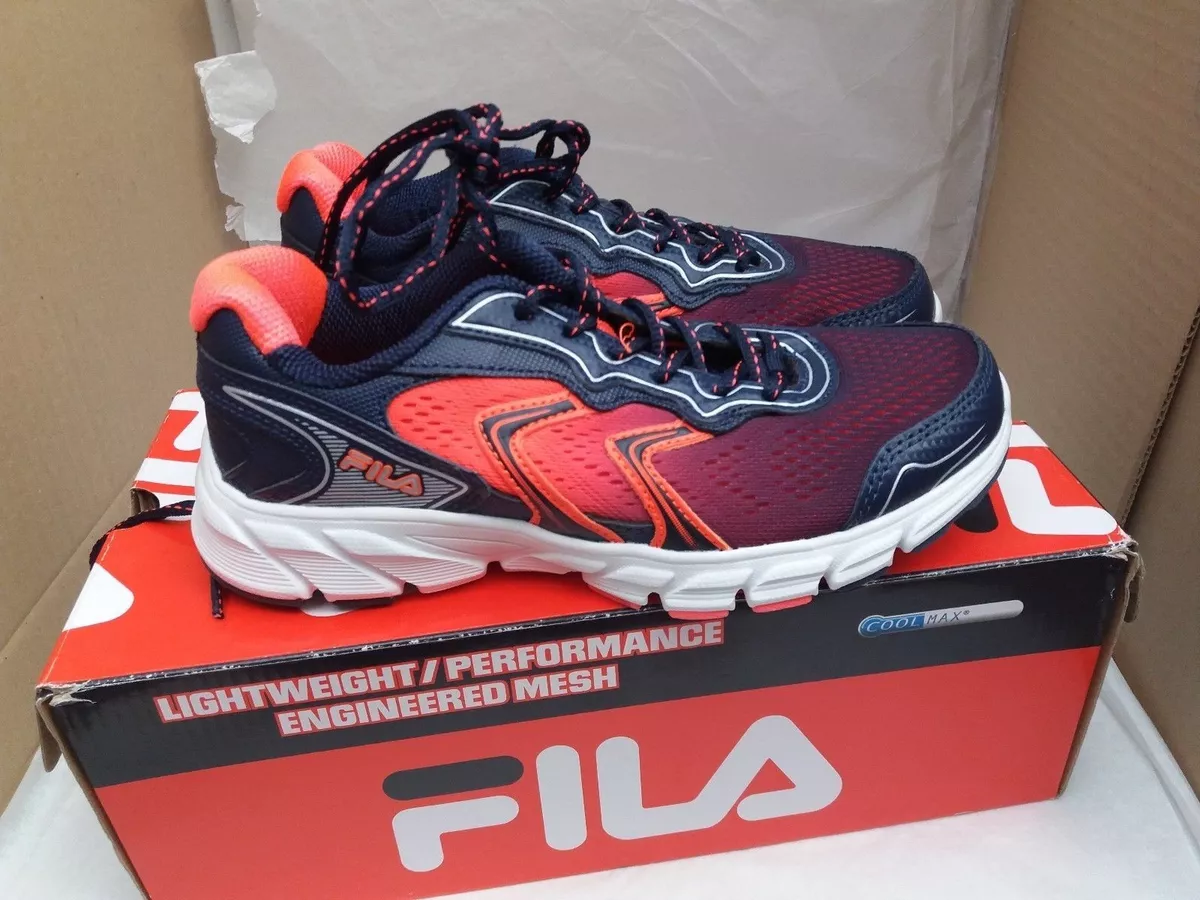 Fila Cool Max Stellaray Women s Trainers Coral Red White Size