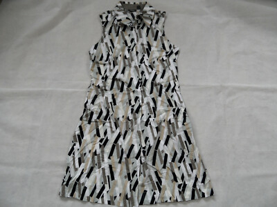 MEXX beautiful sleeveless shirt dress retro pattern size 38 TOP pK320