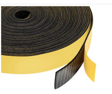Neoprene Rubber Foam Tape 1 Inch Wide x 1/16 Inch Thick 33 Feet Length Tape