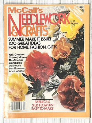 VTG McCall's Needlework & Crafts Magazine Summer 1979 Crafts Knitting Sewing