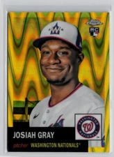 2022 Topps Chrome Platinum Yellow Lava - #15 Josiah Gray (RC) Nationals /250