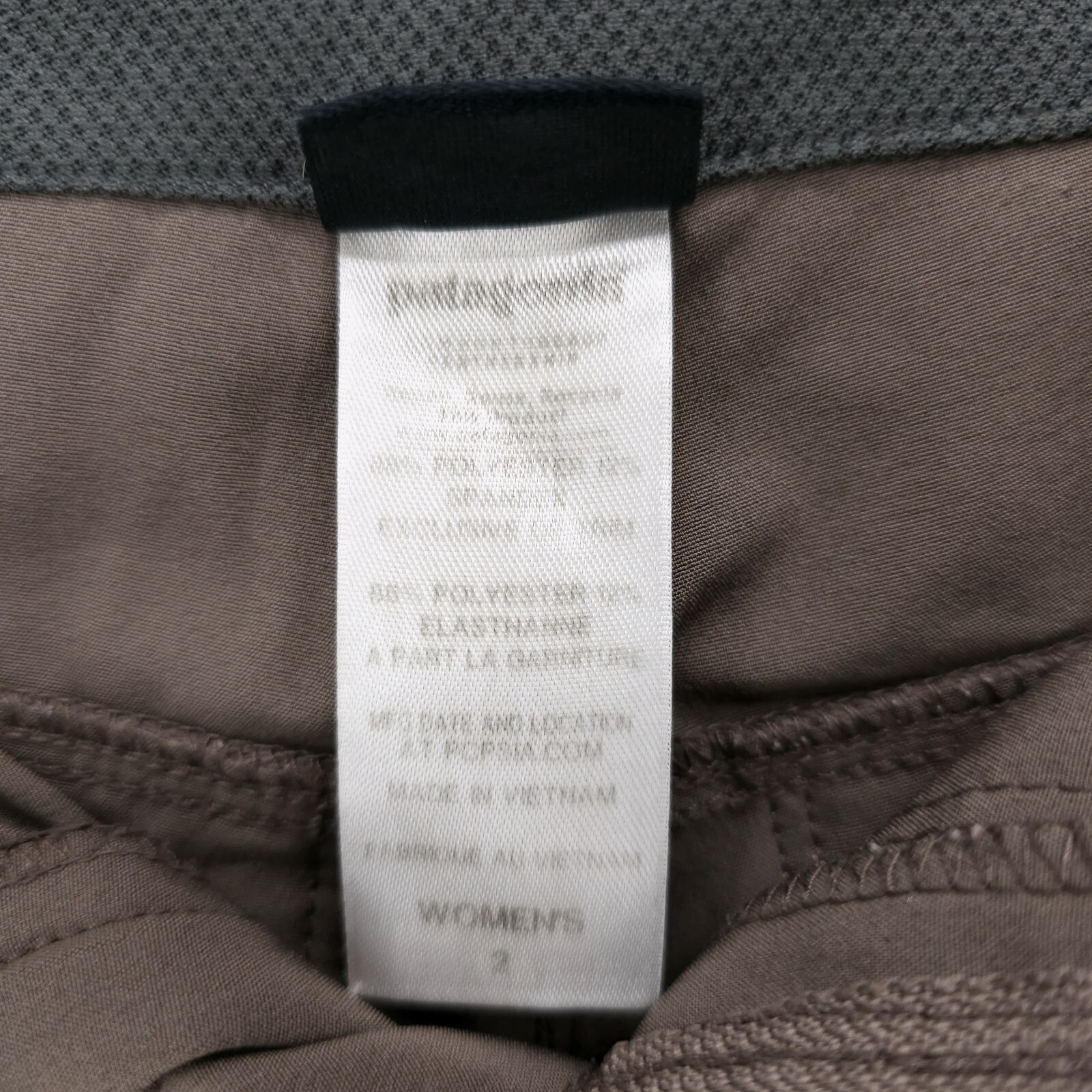 PATAGONIA Happy Hike Capri Hiking Pants Earthenware Brown 22" Inseam Size 2 thumbnail 7