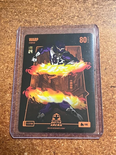 2024 Bo Jackson Battle Arena Warp Ice # S-37/100 Lamar Jackson 2024 NSCC