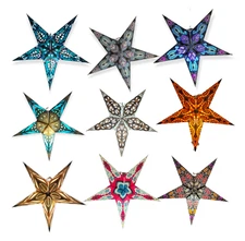 Large Paper Star Lantern Lampshade Hanging Decorations for Wedding, Home, Party