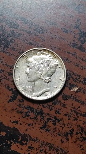 1939  Mercury Dime AU/UNC                                                   T746
