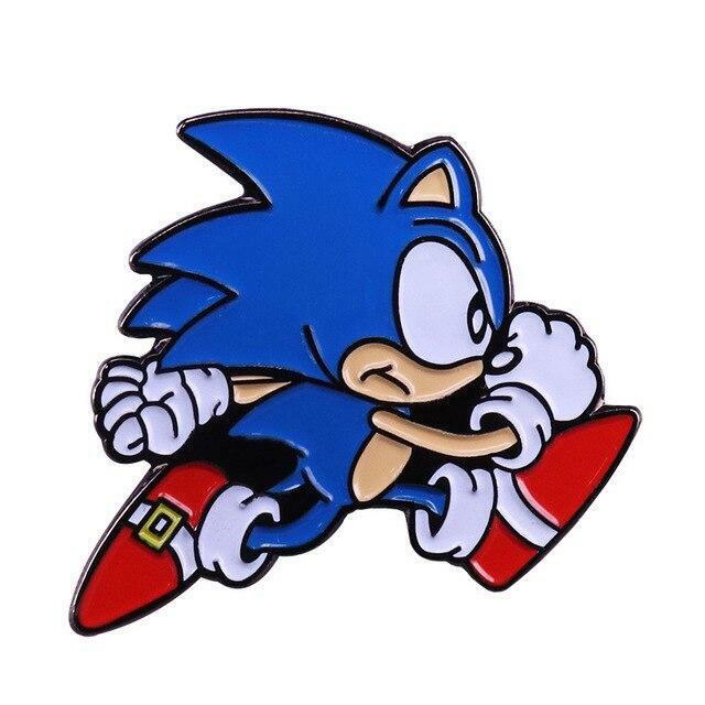  Speedy Sonic - Classic Sonic The Hedgehog Collectible Pin :  Clothing, Shoes & Jewelry