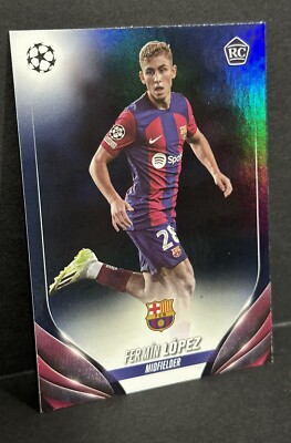 topps now Fermin Lopez UCL 010 フェルミン・ロペス Fermín Lopez 2023-24 Topps Now UCL Card 49 Purple Parallel