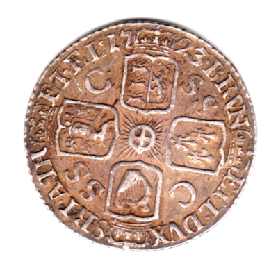 TouaregSilver ＆The Six‑Pence Token& more 1723 SSC Great Britain George I Sterling Silver Sixpence. XF/AU