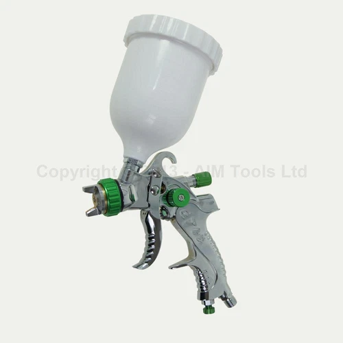 221452 Low Pressure HVLP Gravity Feed Air Paint Spray Gun 600CC Plastic Cup