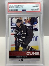 2012 UPPER DECK BRENDEN DILLON YOUNG GUNS #220 RC PSA 10 GEM MT *POP 7