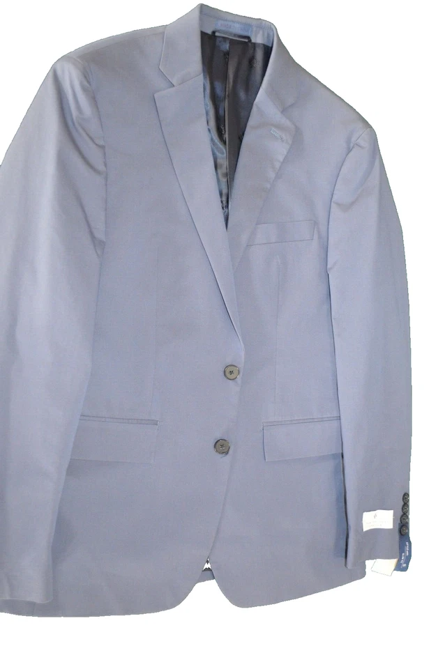 NUEVO CON ETIQUETAS Ryan Seacrest Hombre/Niño Dos Botones Azul Sólido Blazer Chaqueta Abrigo Deportivo 36S Foto 2 de 4