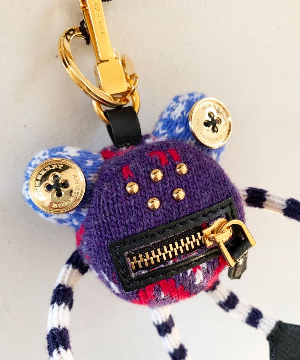 $395 Burberry Doris The Frog Studded Knitted Bag Charm $395 Burberry Doris The Frog Studded Knitted Bag Charm