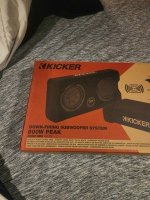KICKER TRTP8 8'' Down-Firing Enclosed Subwoofer 300W RMS Non-Powered - Shallow