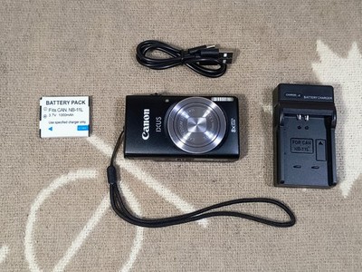 Canon PowerShot IXUS 132 ELPH 115 16.0MP CCD Digital Camera Black Fully Working