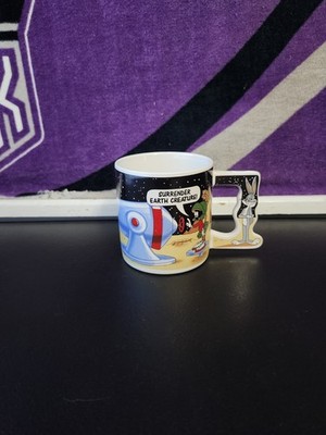 VTG Warner Bros. Coffee Mug Three Cheers Applause (Bugs Bunny & Marvin) @1988