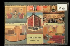 Zane Hotel Zanesville Ohio Post Card -N-40