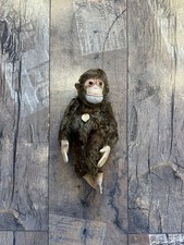 Steiff Affe „Jocko“ Vintage Mohair Plüschtier mit Knopf im Ohr Sammler