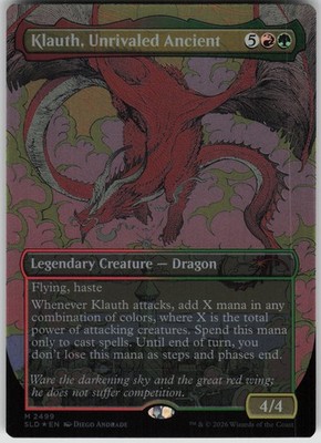 MTG Klauth Unrivaled Ancient Foil NM Secret Lair Drop Series Magic 2499 DND