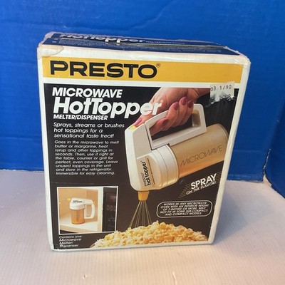 New Vintage PRESTO Microwave HotTopper Butter Melter/Dispenser 03050 20-994 NIB
