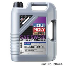 Liqui Moly Motor Oil Synthetic Gasoline Special Tec B FE SAE 5W-30 5Lt/5.28Qt