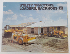 1970's JOHN DEERE UTILITY TRACTORS LOADERERS BACKHOES Vintage Dealer Brochure
