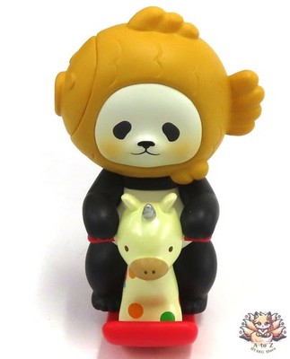 Schaukelpferd Pan Pan Red Planet Bear Mini Family mit Karte