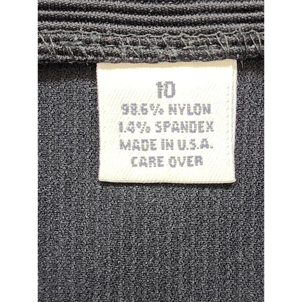 Винтажный 90-х Ann Taylor ребристый высокая талия сужающийся ноги брюки размер 10 черный эластичной - Изображение 4 из 4