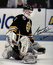 Reggie LEMELIN Signed 8x10 Photo! Boston Bruins Legend GOALIE! “Go Bruins” W/COA