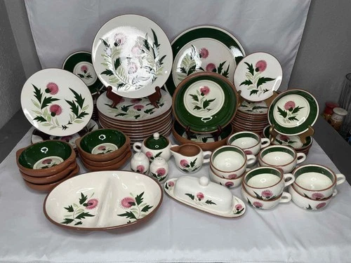 Stangl Pottery Thistle (Pink Thistle) MCM Hand-Painted Dishware Set YOUR CHOICE