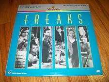 FREAKS Laserdisc LD EXCELLENT CONDITION RARE GREAT FILM TOD BROWNING DIRECTS 