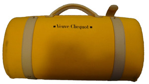 Veuve Clicquot Champagne Traveller Bag Carry Case Set for 1 bottle &Two Glasses