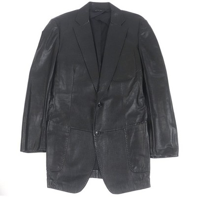 Great GUCCI tailored jacket Tom Ford period all leather single black