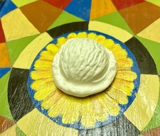 Fisher Price Play Food VANILLA ICE CREAM SCOOP Replacement 1987 Quaker FPR