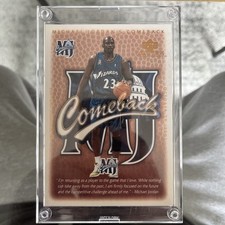 MICHAEL JORDAN 2001 UPPER DECK COMEBACK LTD EDITION CARD /23000