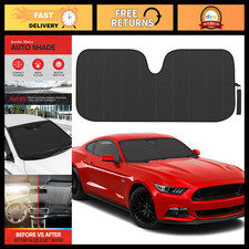 Accordion Folding Car Windshield Sun Shade - Blackout Uv Protection Jumbo Sunsha