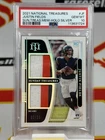 2021 National Treasures Justin Fields Gold /25 Sunday Treasure 3 Color PSA 10 RC