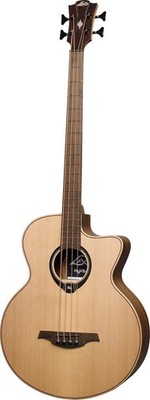 Lag Guitars Hyvibe 10 Acoustic Bass Cutaway Satin