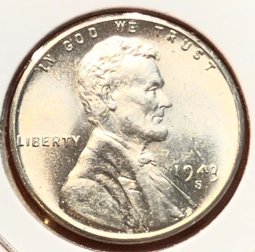 1943-S Lincoln Wheat Cent Penny GEM BU From an Original Bank Roll