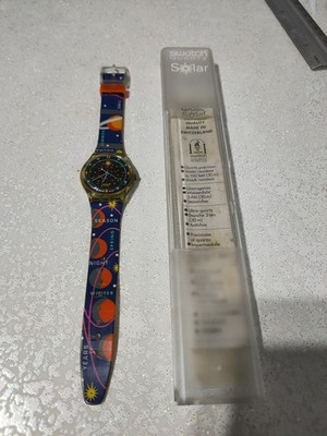SWATCH SOLAR PLANETARIUM - Vintage 1995 Solar Charge SRG 100 ST