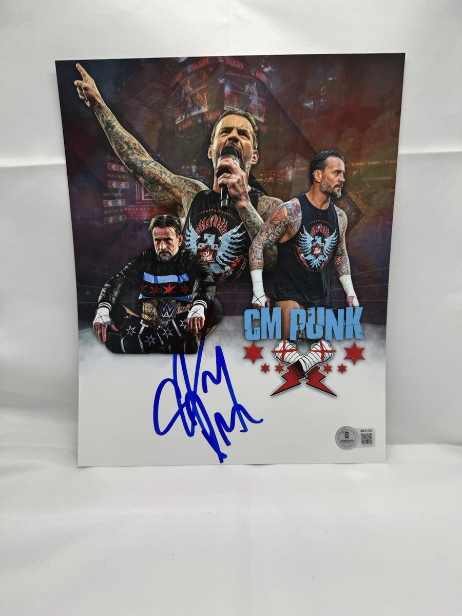 CM Punk WWE Wrestling Original Autographed Photos for sale | eBay