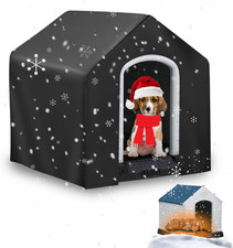 Dog House Cover, Covers for Winter Large Dog House Outdoor Weatherproof 43X42X3