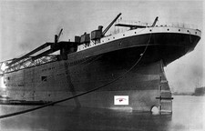 RMS Titanic at Belfast, Reprint, Being Fitted Out, Stern View, Nice!