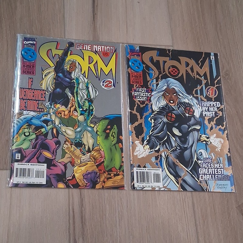 Marvel Comics Storm #1-2 Direct Edition Comic Book Lot X-Men Doodson