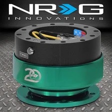 NRG 20th Anniversary Edition Steering Wheel Quick Release Adapter Emerald Green