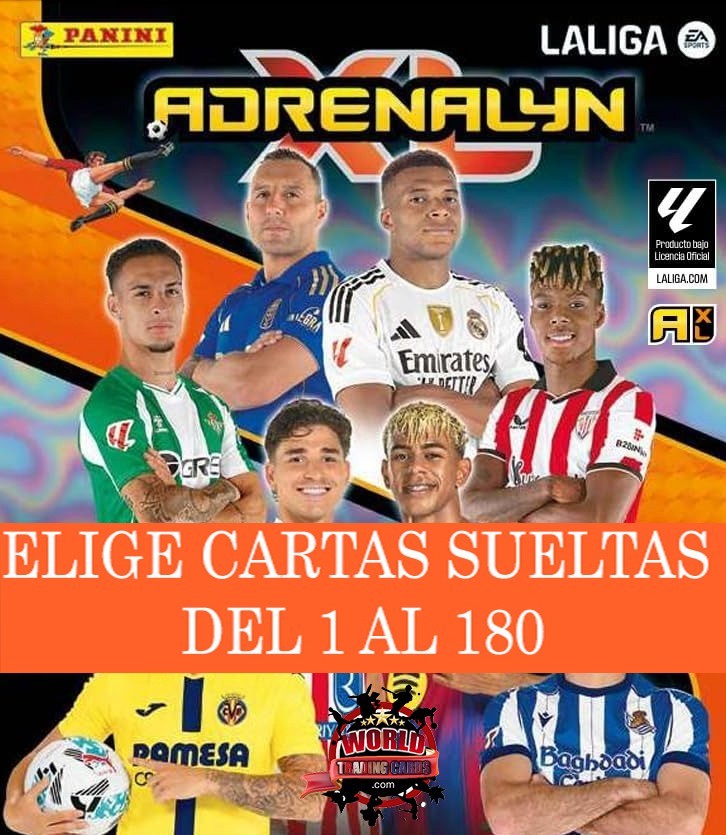 ADRENALYN XL 2025-26 LA LIGA 25-2026 "ELIGE CARTAS DEL 1 AL 180+ BIS" PANINI WTC
