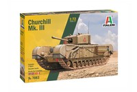 Italeri 7083S 1:72 Brit. Churchill Mk. Iii, Construction, Stand Mode (Us Import)
