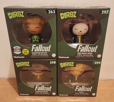 Funko Dorbz Complete Set of 4 Fallout Vinyl Collectibles #297 #263 #299 #298
